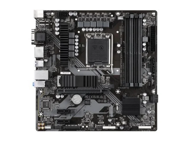 Gigabyte B760M DS3H DDR4 Micro-ATX Motherboard – Intel B760 Express mATX Board with LGA 1700 Socket for 12th/13th/14th Gen Intel Core CPUs, DDR4-5333 (OC) Support, Dual PCIe 4.0 x4 M.2 & PCIe 4.0/3.0 x16 Slots, 2.5 Gb Ethernet, USB 3.2 Gen2 Type-C, HDMI + Dual DisplayPort, Ultra Durable & System Monitoring - Featured Image