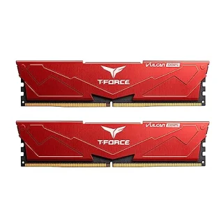 TEAMGROUP T-Force Vulcan 32 GB - 2 x 16GB, DDR5 288-pin DIMM, 6400MT/s, CL32, Red color