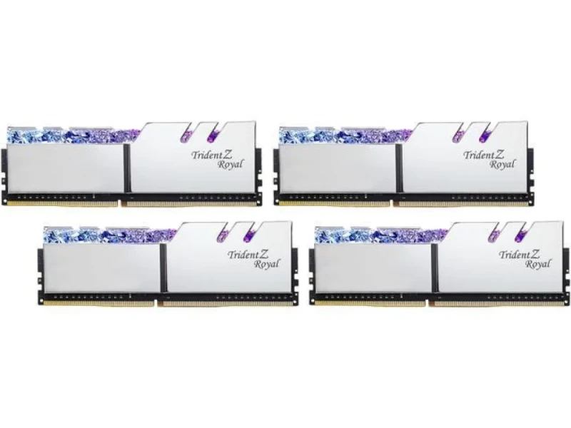 G.Skill Trident Z Royal 64 GB - 4 x 16GB, DDR4 288-pin DIMM, 3600MT/s, CL16, Silver color - Featured Image