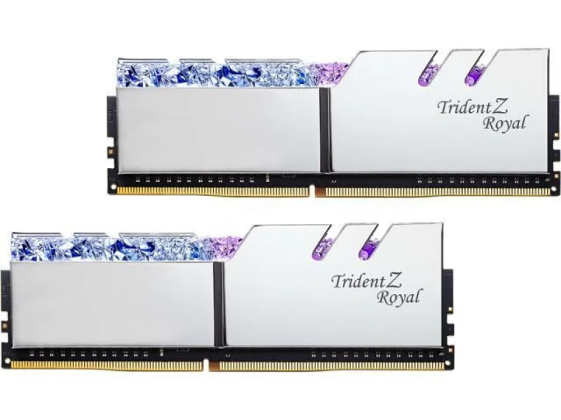 G.Skill Trident Z Royal 32 GB - 2 x 16GB, DDR4 288-pin DIMM, 3600MT/s, CL16, Silver color - Featured Image