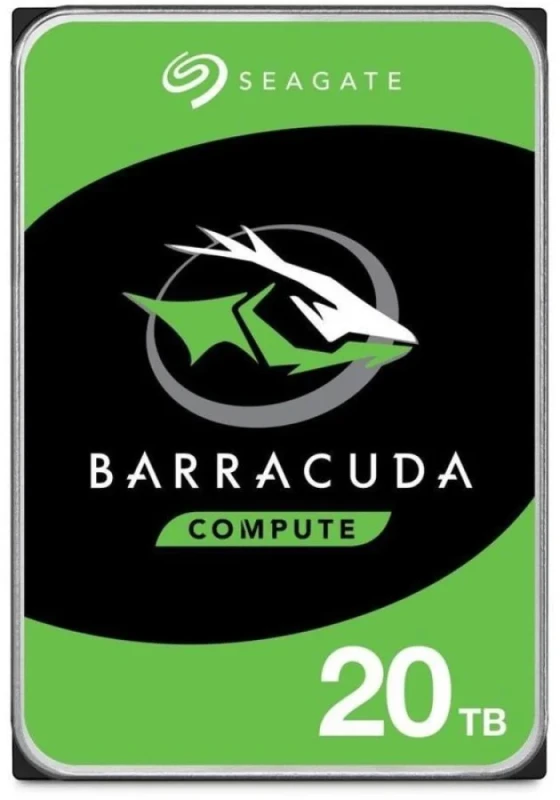 Seagate BarraCuda - 20 TB 7200 RPM, SATA 6.0 Gb/s, 3.5", 512 MB Cache memory - Featured Image