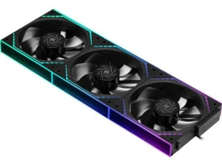 Thermalright TL-M12QR X3 3-Pack - 120mm PWM fan, 23.2 dB, 47.6 CFM Airflow, 1500 RPM, Black Color