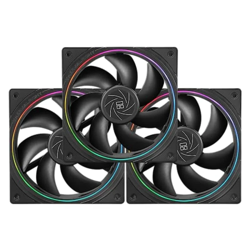 Thermalright TL-S12 X3 3-Pack - 120mm PWM fan, 23.2 dB, 47.6 CFM Airflow, 1500 RPM, Black Color - Featured Image