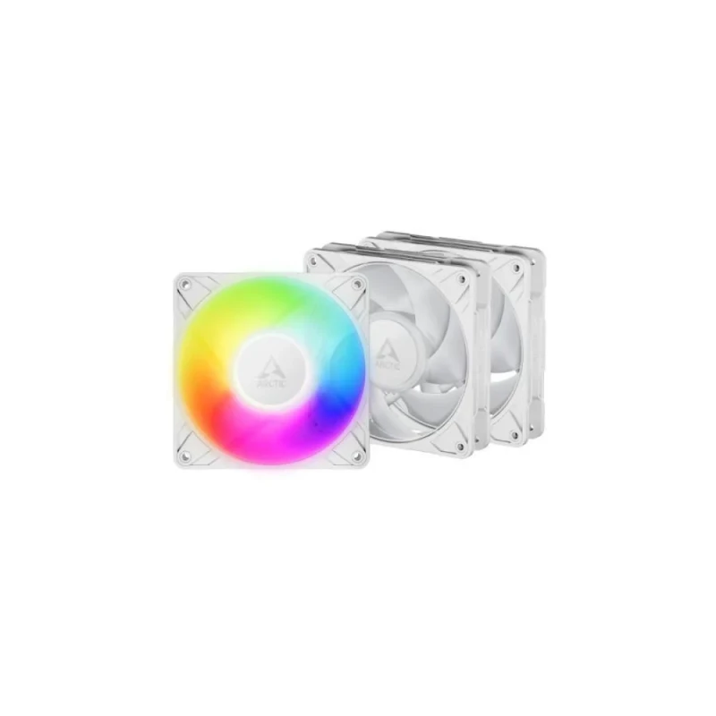 ARCTIC P12 Pro A-RGB 3-Pack - 120mm PWM fan, 77 CFM Airflow, 600 - 3000 RPM, White Color - Featured Image