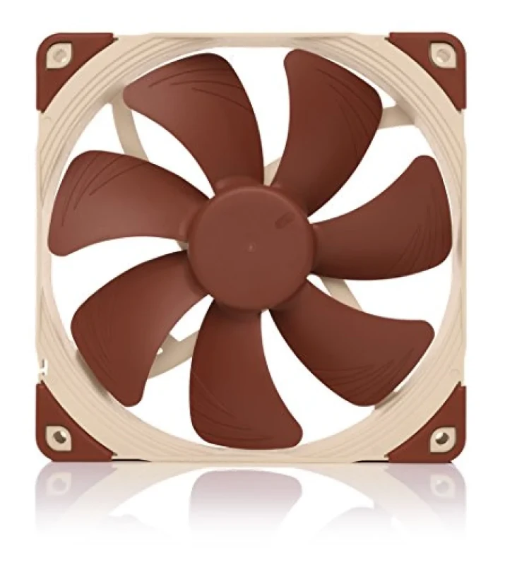 Noctua A14 PWM - Size140 mm, Airflow68 - 82.5 CFM Side Panel, Noise Level19.2 - 24.6 dB External Volume, Brown Color - 140mm PWM fan, 19.2 - 24.6 dB, 68 - 82.5 CFM Airflow, 300 - 1500 RPM, Brown Color - Featured Image