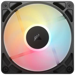 Corsair RS120-R 3-Pack - 120mm PWM fan, 10 - 34.6 dB, 13.33 - 65.82 CFM Airflow, 420 - 2100 RPM, Black Color