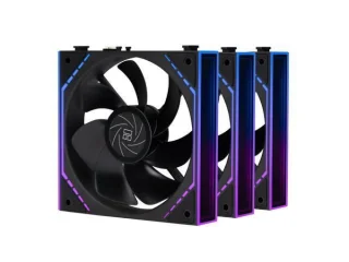 Thermalright TL-M12Q X3 3-Pack - 120mm PWM fan, 28.2 dB, 68.9 CFM Airflow, 2000 RPM, Black Color