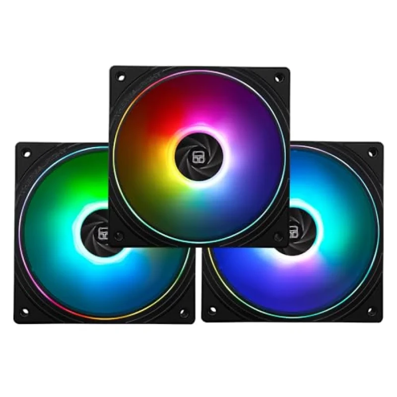 Thermalright TL-S12-S X3 3-Pack - 120mm PWM fan, 23 - 23.2 dB, 47.6 CFM Airflow, 1500 RPM, Black Color - Featured Image