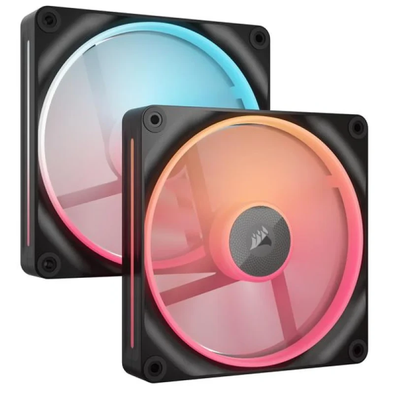 Corsair iCUE LINK LX140-R RGB 2-Pack - 140mm PWM fan, 35.4 dB, 90 CFM Airflow, 2000 RPM, Black Color - Featured Image