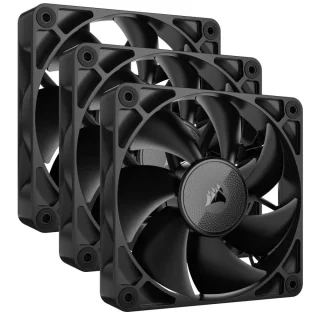 Corsair iCUE LINK RX120 3-Pack - 120mm fan, 10 - 36 dB, 10.5 - 74.2 CFM Airflow, 2100 RPM, Black Color
