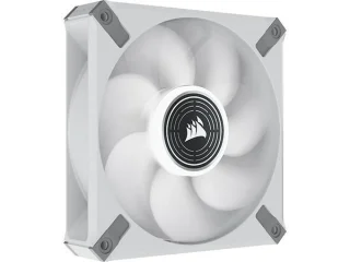 Corsair ML Elite - 120mm PWM fan, 10 - 30.4 dB, 14.86 - 58.1 CFM Airflow, 450 - 2000 RPM, White Color