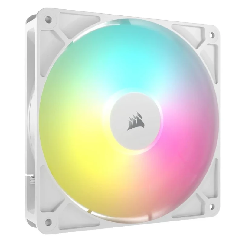 Corsair RS140 ARGB - 140mm PWM fan, 10 - 36 dB, 14.6 - 95.5 CFM Airflow, 330 - 1700 RPM, White Color - Featured Image
