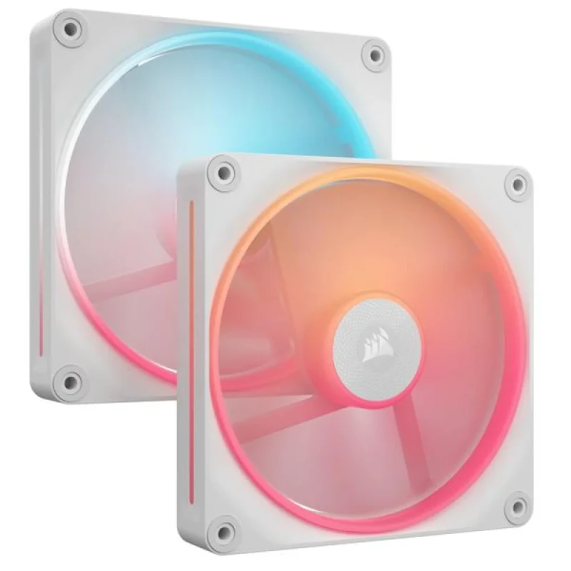 Corsair iCUE LINK LX140-R RGB 2-Pack - 140mm PWM fan, 35.4 dB, 90 CFM Airflow, 2000 RPM, White Color - Featured Image