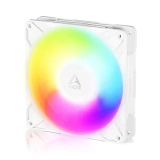 ARCTIC P14 Pro Reverse A-RGB - 140mm PWM fan, 98 CFM Airflow, 400 - 2650 RPM, White Color