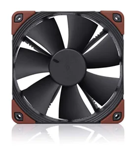 Noctua F12 industrialPPC-2000 - Size120 mm, Airflow71.69 CFM Side Panel, Noise Level29.7 dB External Volume, Brown / Black Color - 120mm fan, 29.7 dB, 71.69 CFM Airflow, 2000 RPM, Brown / Black Color