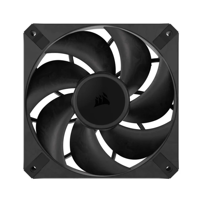 Corsair RS120 MAX - 120mm PWM fan, 29.5 dB, 16.5 - 72 CFM Airflow, 2000 RPM, Black Color - Featured Image