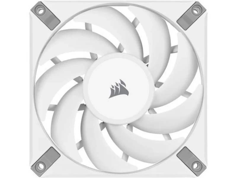 Corsair AF120 ELITE - 120mm PWM fan, 31.5 dB, 10.9 - 59.1 CFM Airflow, 400 - 1850 RPM, White / Gray Color - Featured Image