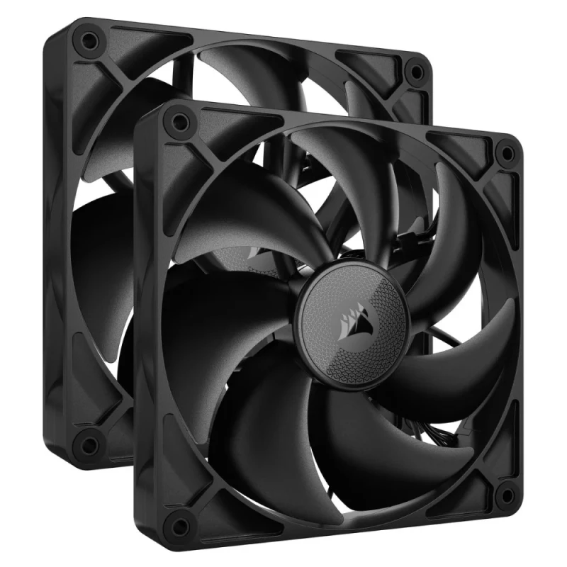 Corsair iCUE LINK RX140 2-Pack - 140mm fan, 10 - 36 dB, 18.1 - 95.7 CFM Airflow, 1700 RPM, Black Color - Featured Image