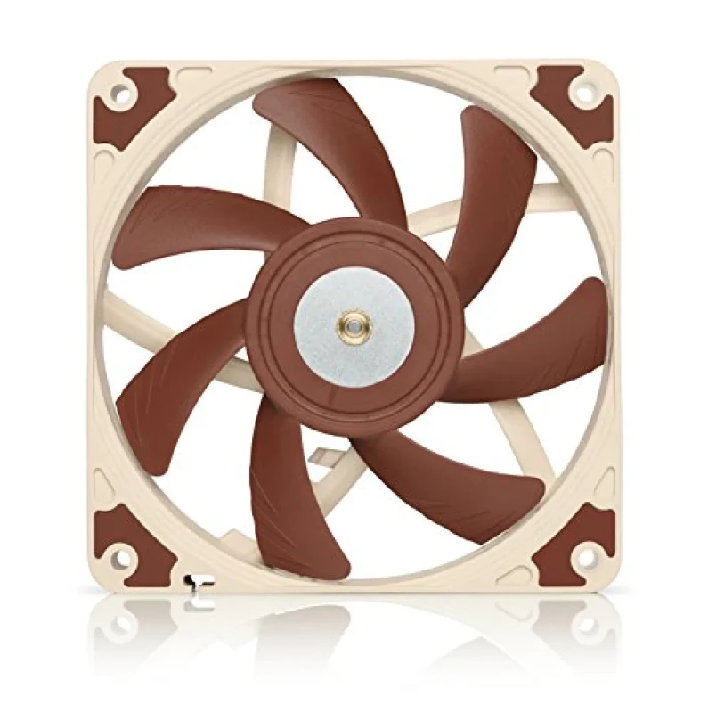 Noctua A12x15 FLX - 120mm fan, 10.2 - 23.9 dB, 27.37 - 55.44 CFM Airflow, 950 - 1850 RPM, Brown Color - Featured Image