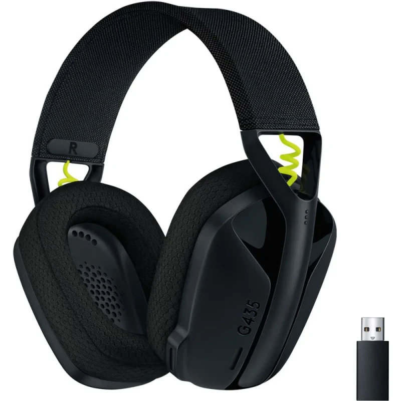 Logitech G435 - Gaming headset, Wireless, Microphone, 20Hz-20kHz, Black / Yellow Color - Featured Image
