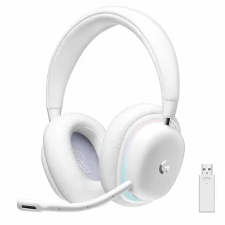 Logitech G735 - Gaming headset, Wireless, Microphone, 20Hz-20kHz, White Color
