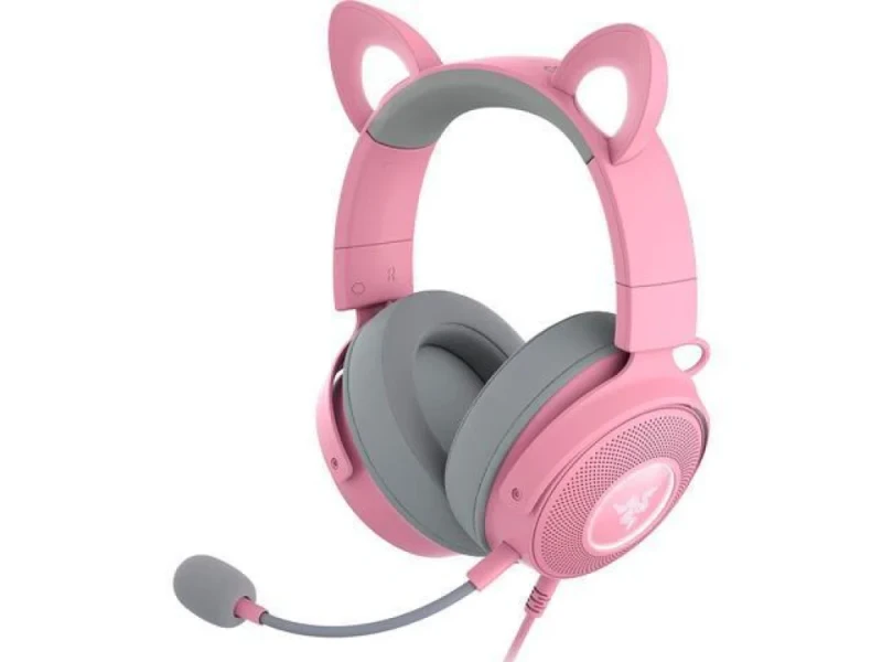 Razer Kraken Kitty V2 Pro - Gaming headset, Microphone, 20Hz-20kHz, Pink / Gray Color - Featured Image