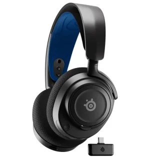 SteelSeries Arctis Nova 7P - Gaming headset, Wireless, Microphone, 20Hz-22kHz, Black / Blue Color