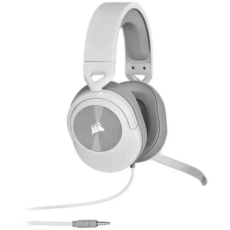 Corsair HS55 SURROUND - Gaming headset, Microphone, 20Hz-20kHz, White / Gray Color - Featured Image