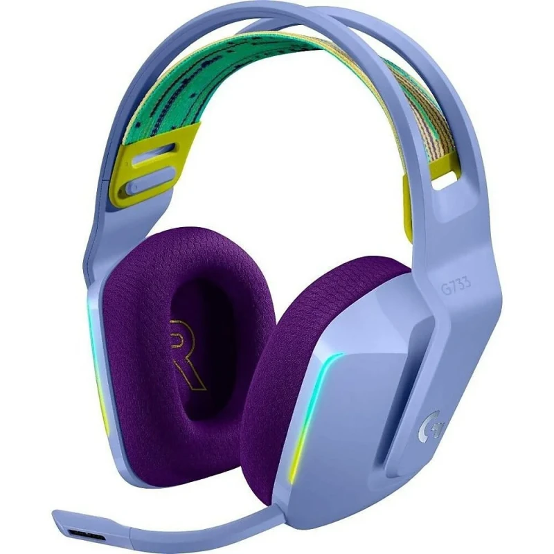 Logitech G733 - Gaming headset, Wireless, Microphone, 20Hz-20kHz, Purple Color - Featured Image