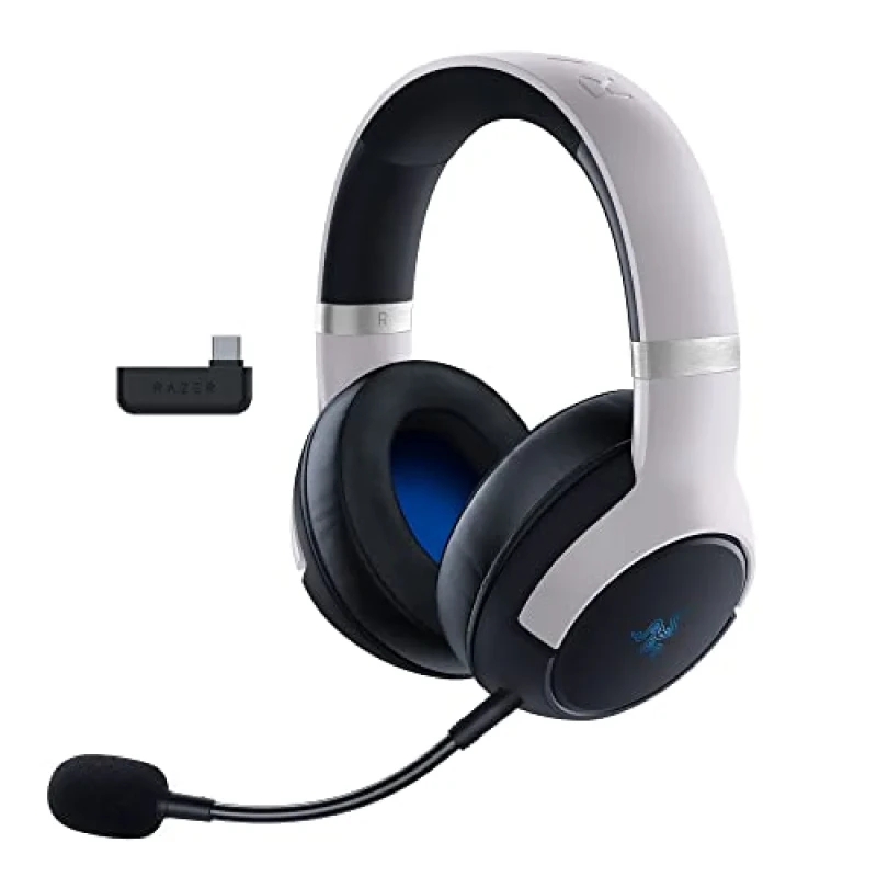 Razer Kaira Pro for PlayStation - Gaming headset, Wireless, Microphone, 20Hz-20kHz, White / Black Color - Featured Image