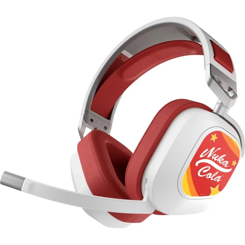 Corsair Nuka-Cola HS80 RGB - Gaming headset, Wireless, Microphone, 20Hz-40kHz, White / Red Color - Featured Image