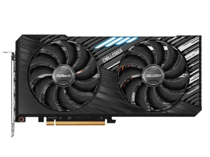 ASRock Radeon RX 7800 XT Challenger OC 16GB Graphics Card – AMD RDNA 3 RX 7800 XT GPU, 3840 Stream Processors, 16GB GDDR6 256-bit Memory, PCIe 4.0 x16, Dual Fan Cooling, 1x HDMI 2.1 + 3x DisplayPort 2.1, Boost up to ~2475 MHz, 267 mm Length, Black - Featured Image