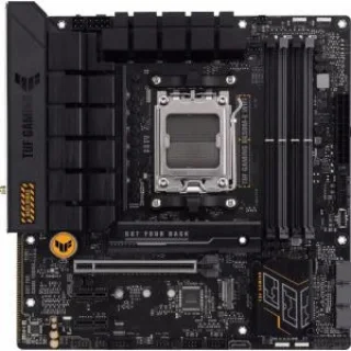 ASUS TUF GAMING B650M-E WIFI Micro-ATX Motherboard – AMD B650 AM5 Socket, DDR5 Up to 6400+ OC, 2x PCIe M.2 (1x PCIe 5.0), Wi-Fi 6 & Bluetooth 5.2, 2.5 Gb Ethernet, USB 3.2 Gen 2 Type-C, AI Two-Way Noise Cancelation, Military-Grade Durability
