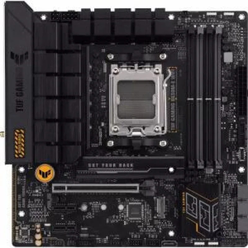 ASUS TUF GAMING B650M-E WIFI Micro-ATX Motherboard – AMD B650 AM5 Socket, DDR5 Up to 6400+ OC, 2x PCIe M.2 (1x PCIe 5.0), Wi-Fi 6 & Bluetooth 5.2, 2.5 Gb Ethernet, USB 3.2 Gen 2 Type-C, AI Two-Way Noise Cancelation, Military-Grade Durability - Featured Image