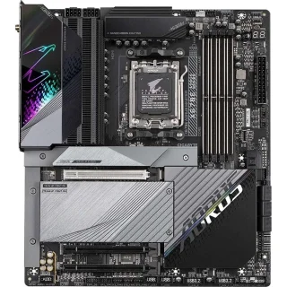 Gigabyte X670E AORUS MASTER Rev. 1.0 E-ATX Motherboard – AMD X670 AM5 Socket, DDR5 up to 8000 MT/s OC, Quad M.2 (2xPCIe 5.0 + 2xPCIe 4.0), Wi-Fi 6E & Bluetooth 5.3, 2.5 GbE LAN, USB 3.2 Gen 2x2 Type-C, High-End VRM & ATX Gaming/Creator Platform