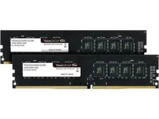 TEAMGROUP Elite 32 GB - 2 x 16GB, DDR4 288-pin DIMM, 3200MT/s, CL22, Black color
