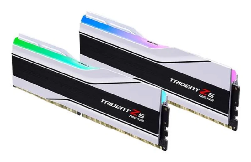 G.Skill Trident Z5 Neo RGB 32 GB - 2 x 16GB, DDR5 288-pin DIMM, 6000MT/s, CL28, Silver / Black color - Featured Image