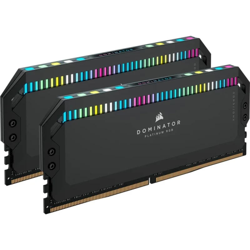 Corsair Dominator Platinum RGB 32 GB - 2 x 16GB, DDR5 288-pin DIMM, 7600MT/s, CL36, Black color - Featured Image
