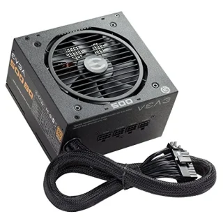 EVGA 500 BQ - 500 W ATX Power Supply, 80+ Bronze, Semi-Modular