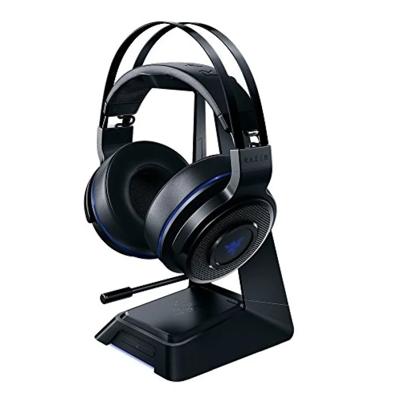 Razer Thresher Ultimate For PS4 - Gaming headset, Wireless, Microphone, 12Hz-28kHz, Blue / Black Color - Featured Image