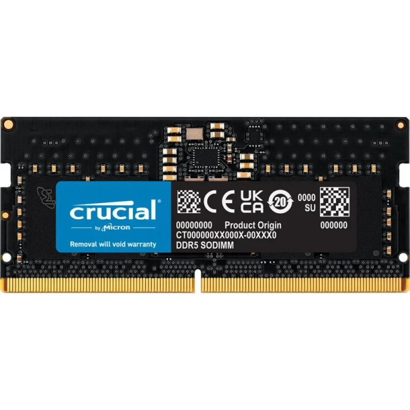 Crucial CT16G56C46S5 16 GB - 1 x 16GB, DDR5 262-pin SODIMM, 5600MT/s, CL46, Black color - Featured Image