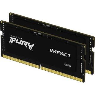 Kingston FURY Impact 32 GB - 2 x 16GB, DDR5 262-pin SODIMM, 5600MT/s, CL40, Black color