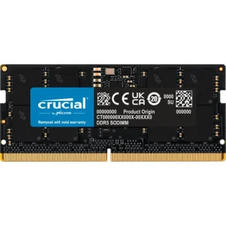 Crucial CT16G48C40S5 16 GB - 1 x 16GB, DDR5 262-pin SODIMM, 4800MT/s, CL40, Black color