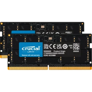 Crucial CT2K48G56C46S5 96 GB - 2 x 48GB, DDR5 262-pin SODIMM, 5600MT/s, CL46, Black color