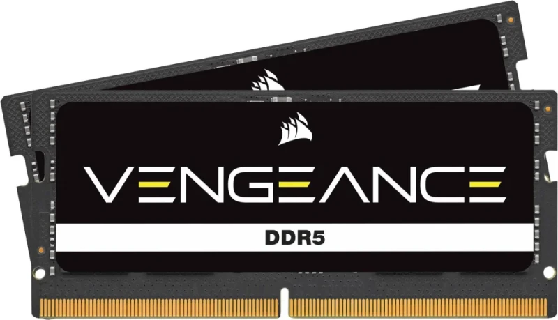 Corsair Vengeance 32 GB - 2 x 16GB, DDR5 262-pin SODIMM, 4800MT/s, CL40, Black / White color - Featured Image