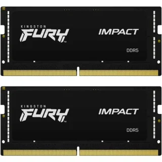 Kingston FURY Impact 64 GB - 2 x 32GB, DDR5 262-pin SODIMM, 5600MT/s, CL40, Black color