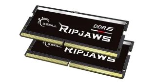 G.Skill Ripjaws 32 GB - 2 x 16GB, DDR5 262-pin SODIMM, 4800MT/s, CL34, Black / Silver color