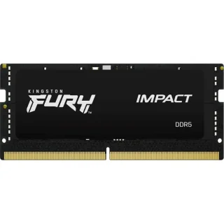 Kingston FURY Impact 16 GB - 1 x 16GB, DDR5 262-pin SODIMM, 4800MT/s, CL38, Black color