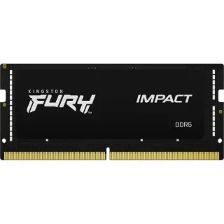 Kingston FURY Impact 16 GB - 1 x 16GB, DDR5 262-pin SODIMM, 6400MT/s, CL38, Black color