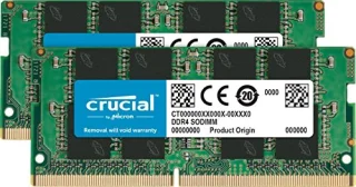 Crucial CT2K16G4SFD8213 32 GB - 2 x 16GB, DDR4 260-pin SODIMM, 2133MT/s, CL15, Black / Green color